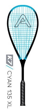 Angell Cyan 135 XL Squash Racquet