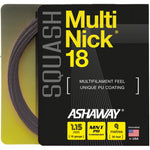 Ashaway Multinick 18 Squash String Set of Black 1.15mm 18g