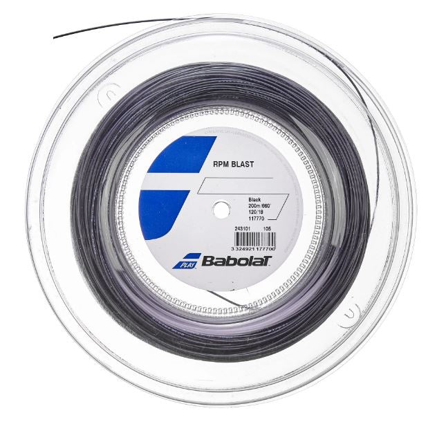 Babolat Racket Strings Babolat RPM Blast Tennis String Reel of Black 1.2mm 18g – The Racquet Shop