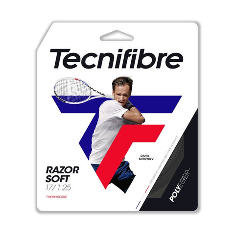 Tecnifibre Razor Soft Tennis String Set of Carbon 17g 1.25mm