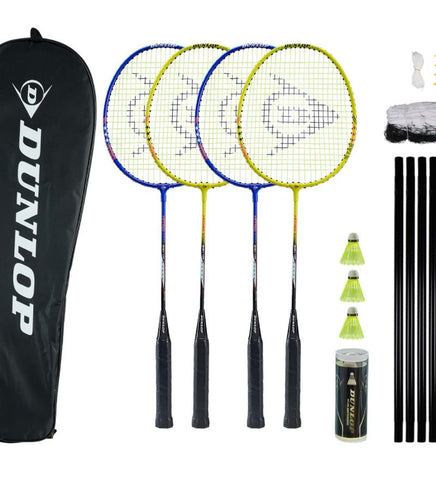 Dunlop Nitro Star SSx 4 Player Badminton Set