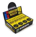 Karakal Double Yellow Squash Ball Single