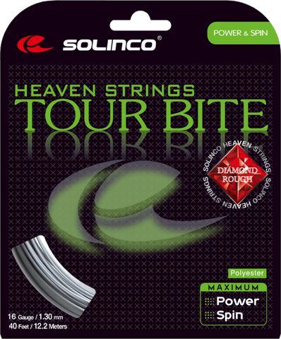 Solinco Tour Bite Diamond Rough String Set of Silver 16g 1.3