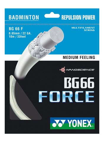 Yonex BG66 Force Badminton String Set of Cyan 0.65 22ga