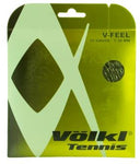Volkl V-Feel Black/Silver Spiral Tennis String Set of 16 ga 1.3mm 12m