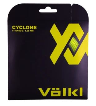 Volkl Cyclone Fluro Yellow Tennis String Set of 17g/1.25mm 12m
