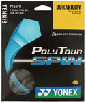 Yonex Poly Tour Spin Tennis String Set of Cobalt Blue 1.25mm  16g