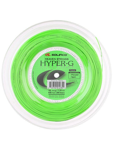 Solinco Hyper-G Tennis String Reel of Green 16g 1.25