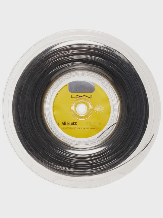 Luxilon 4G Limited Edition 2022 Tennis String Reel of Black 1.25mm 17g ...