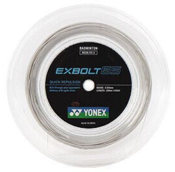 Yonex Exbolt 65 Badminton String Reel of White 0.65mm